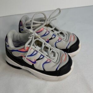 Nike Kids Sneakers - Gray, Black, and Pink Accents